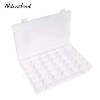 

Multifunction 36 Grids Plastic Embroidery Floss Cross Stitch Organizer Storage Box with 30pcs Thread Bobbins Storage Case