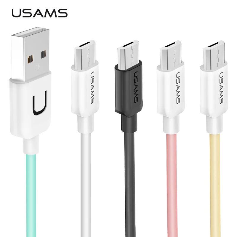 المصغّر USB كابل ، 1 m 2A سلك Microusb كابل الشاحن لسامسونج xiaomi اللوحي الروبوت USB كابل شحن كابل بيانات الهاتف المحمول الكابلات