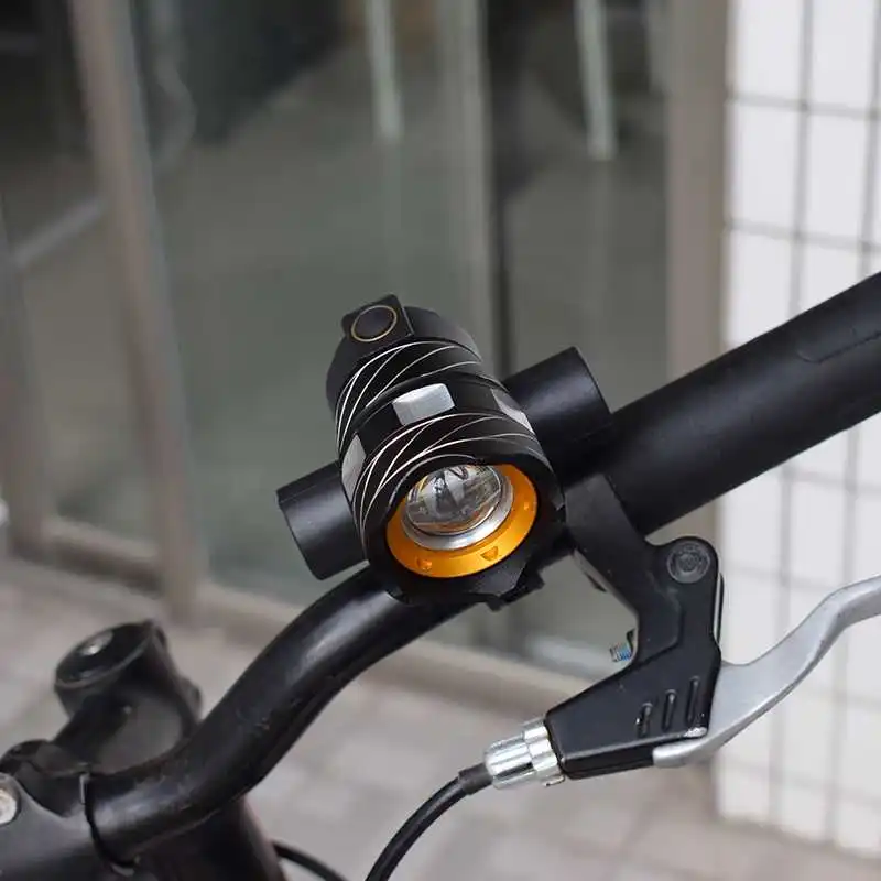 Cheap 15000lm T6 LED Zoomable Bike Front Light Headlamp+ Red Tail Rear Light Bicycle Headlight USB rechargeable bike lamp Flash Light 9