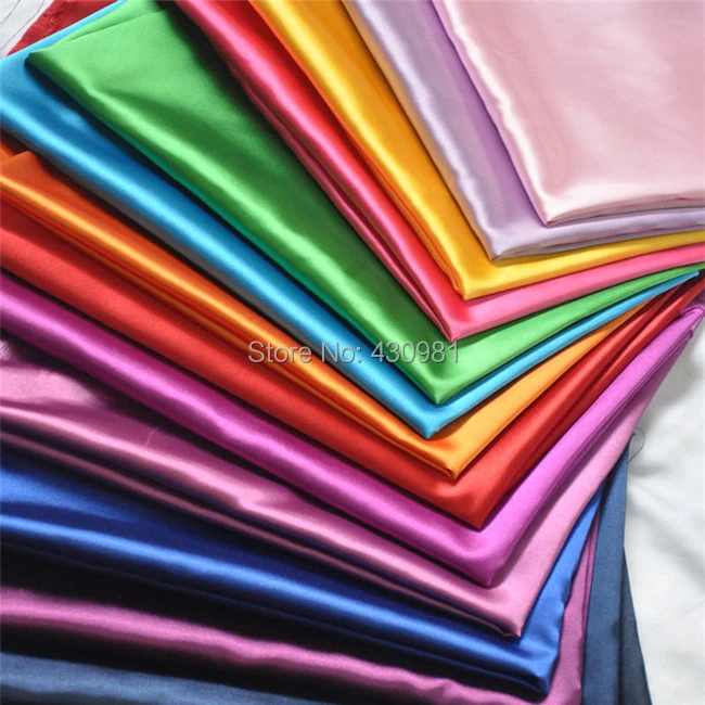Download wholesale meter soft charmeuse fabric for evening dress satin wedding gowns fabric solid stretch ...