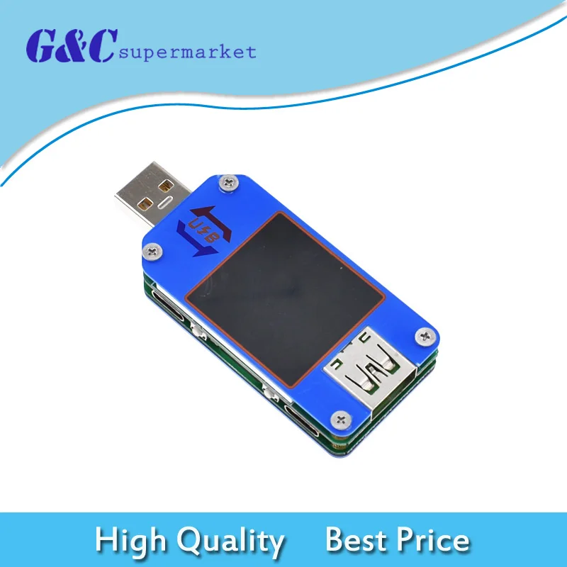 UM25C/24C UM25/24 USB 2 0 Type C цветной ЖК дисплей тестер измеритель напряжения