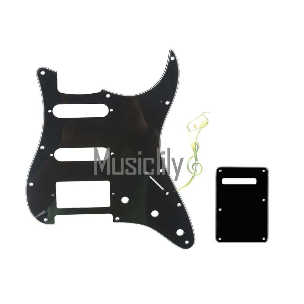 

Musiclily Multiple Color 3Ply HSS Pickguard & Back Plate For US/Mexico Standard FenderStrat ST Modern Guitar