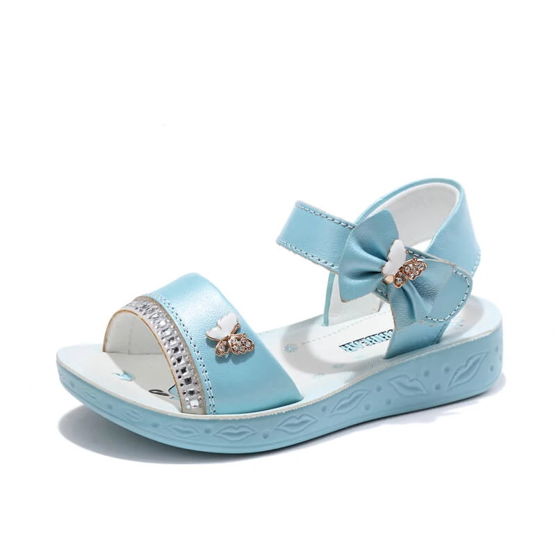 

Kids Sandals For Girls Soft Beach Baby Shoes Summer Girls Shoes Bow-knot Anti-Slippery Princess Girls Shoes Flat Children's Shoe