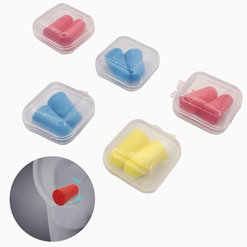 Buy 10Pairs Soft Orange Foam Ear Plugs Tapered Travel