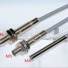 5 шт. M4 M5 M6 индуктивный датчик приближения 3 провода DC10-30V 500 Гц 100мА расстояние обнаружения 1 мм NPN/PNP