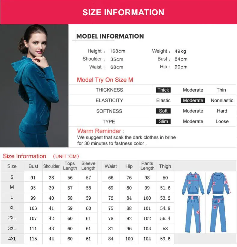 UMLIFE Sports Suit Women Velvet Tracksuit 2017 New Fitness Sport Casual Set Embroidery Fashion Jogging Suit Femme Track Suit  (5)