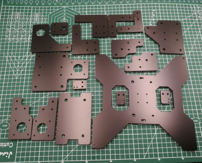 

1set DIY HE3D/Tarantula 3D Printer Melamine plate frame Kit 6mm thick MGN12H instead of original 5mm acrylic plate set