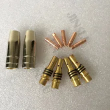 15AK миг wedling Факел Расходные материалы 12 Наконечник шт., Tip holder, свяжитесь с Советы M6* 28 0,8 мм E-Cu, в стиле «Лебединая шея»