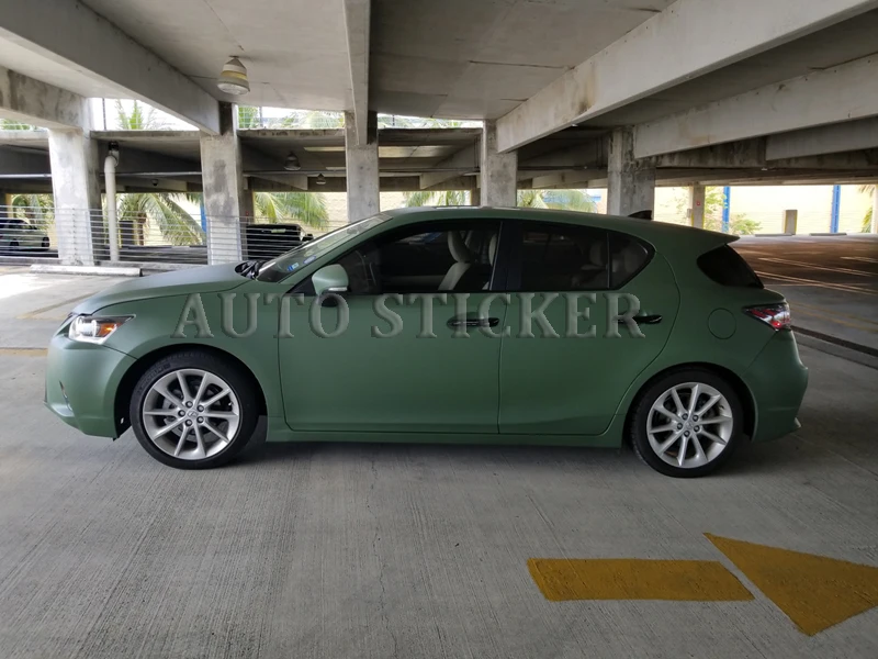 army green matte vinyl wraps car sticker 55