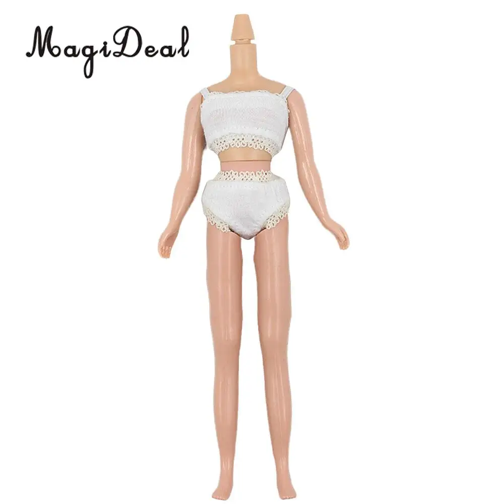 White Dolls Lingerie Bra Panties PJs Clothes for 12inch Blythe Licca Doll Accessories