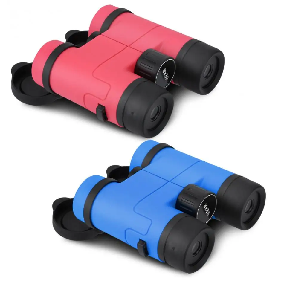 2 Colors 8x30 Maginification Kids Binoculars Outdoor Camping Landscape