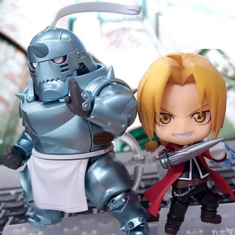 new figurine Nendoroid Fullmetal Alchemist Edward Elric 788 Alphonse Elric 796 Toy Action anime Figure Model Doll Gift