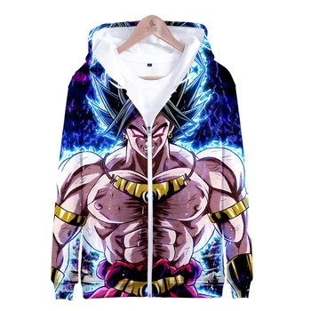 

2019 New Dragon Ball Z Goku Hoodies sweatshirt Men Casual Slim Fit Zipper Cartoon Dragon Ball Hoodie Sweatshirts Boys Hooded