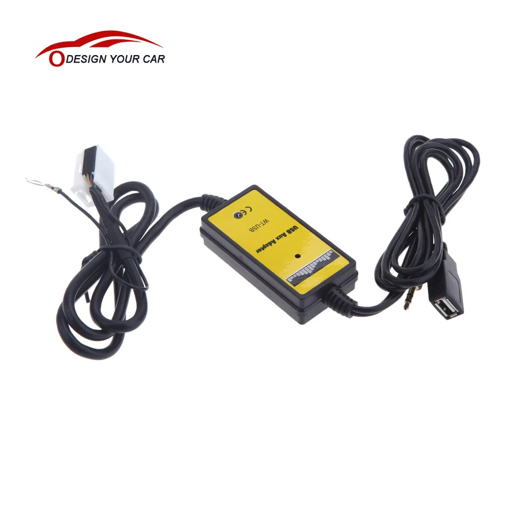 Автомобильный usb адаптер KKmoon Aux in mp3 плеер радио интерфейс для VW Audi Skoda Seat 12 pin