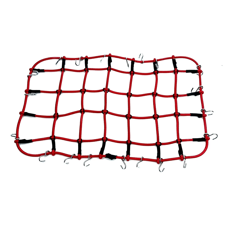

1/10 RC Crawler Luggage Roof Rack Net with Hooks for 1/10 AXIAL SCX10 SCX10II 90046 D90 D110 Traxxas TRX-4 Trx4 Rc Car