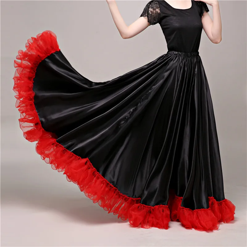 Новые юбки Фламенко юбка для танца живота испанская одежда фламенко цыганские костюмы платье