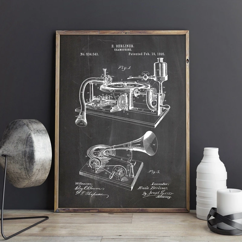 Gramophone poster Home Wall Decor