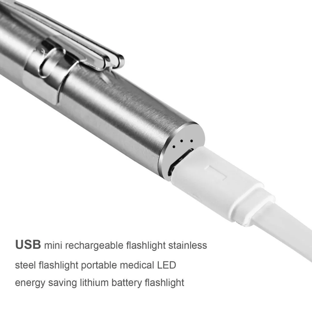 Медицинский удобный светильник USB Перезаряжаемый мини-светильник светодиодный фонарь+ зажим из нержавеющей стали качество и профессионализм