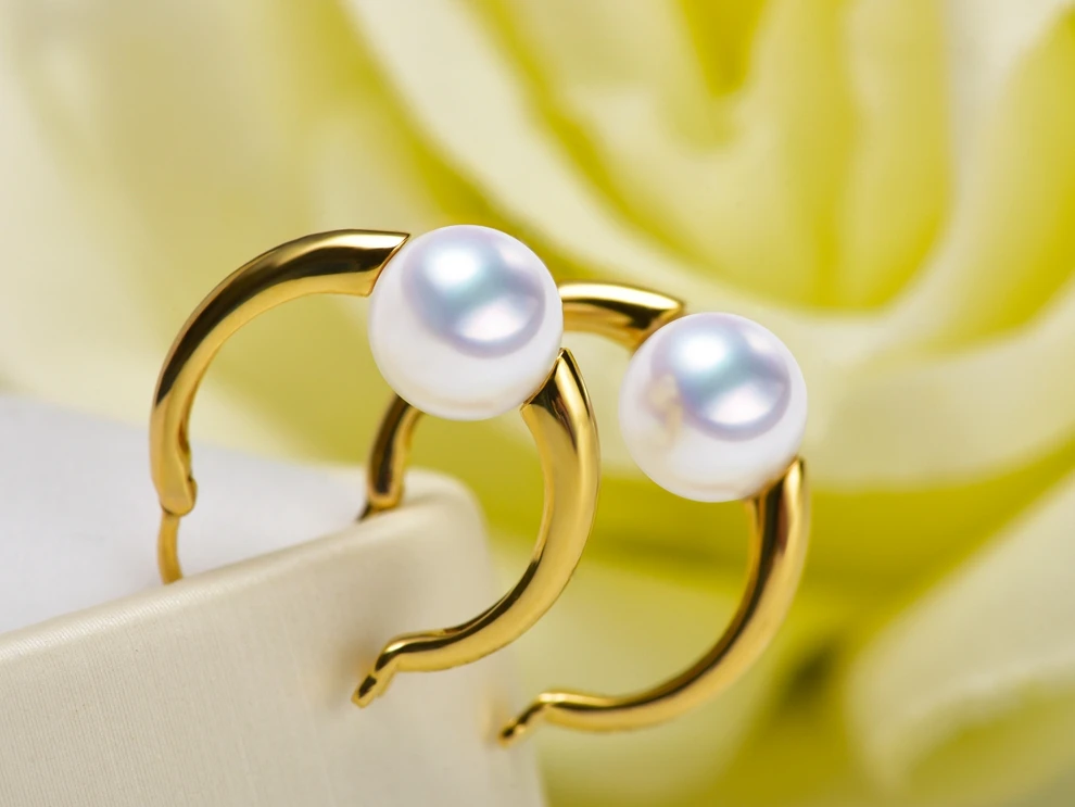 akoya pearl hoop earring (9)
