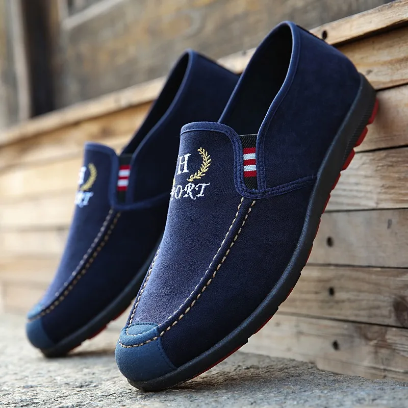 

Old Beijing cloth shoes men's spring and autumn net shoes breathable casual shoes low to help a foot wash canvas peas shoes