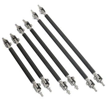 

Universal Adjustable Front Bumper Lip Splitter Strut Stabilizer Support Rods Tie Bars- 3 Pair Auto Replacement Parts