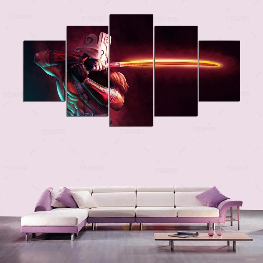 YSDAFEN-5-Piece-Home-Decor-Poster-Dota-2-Game-Painting-Canvas-Wall-Art-Picture-Home-Decoration (1)