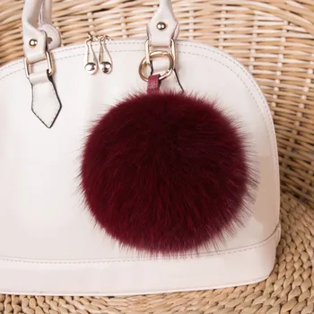 

Fashiion Fox Fur Ball Keychain Cute Fur Keychain Pompom Porte Clef Fourrure Keychain Pompom Fluffy Keychain Bag Accessories