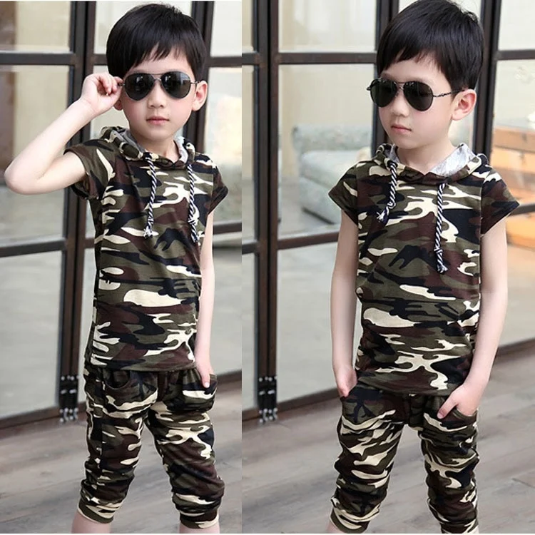 

2019 new camouflage suit camouflage short sleeve suit Thanksgiving Christmas outfit boyfriend clothes Christmas outfit clothes