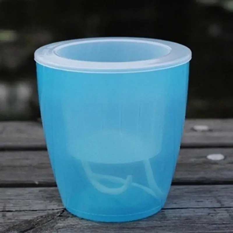 

Wholesale Price ABS Transparent Double Layers Plant Flower Planter Pot Home Garden Desk Decor Self Watering Planter Flower Pot