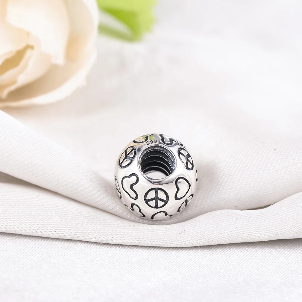 Devolove новое сердце Мики шаблон Шарм для браслета Pandora Браслеты для женщин 925 стерлингового серебра ювелирные изделия дропшиппинг