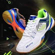 Chaussures de Tennis professionnelles d'intérieur Couples baskets de Badminton chaussures de volley-ball pour hommes femmes vêtements respirants anti-dérapant(China)