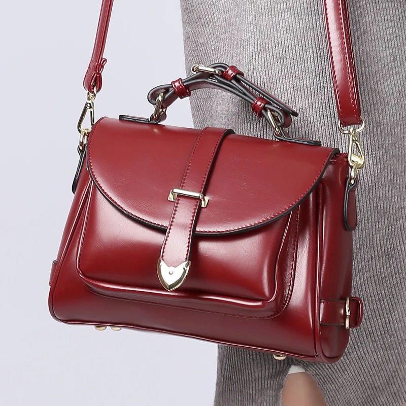 

2019 New Solid Large Capacity Casual Totes Luxury Fashion Women Leather Handbags Shoulder Messenger Bags