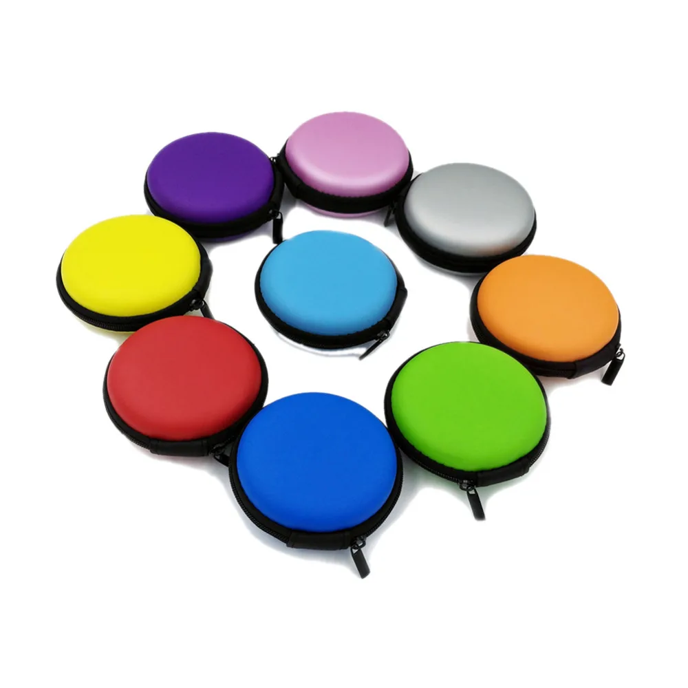 Mini Bluetooth headphones Storage Cases PU Earphones Bag For Memory