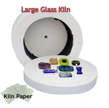 

Free Shipping Extra Large Microwave Kiln 19.5x11cm + 10pcs Kiln Paper