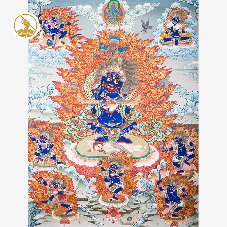 Благоприятный Thangka Regong художественное достояние в Китае как только master hand-treasure