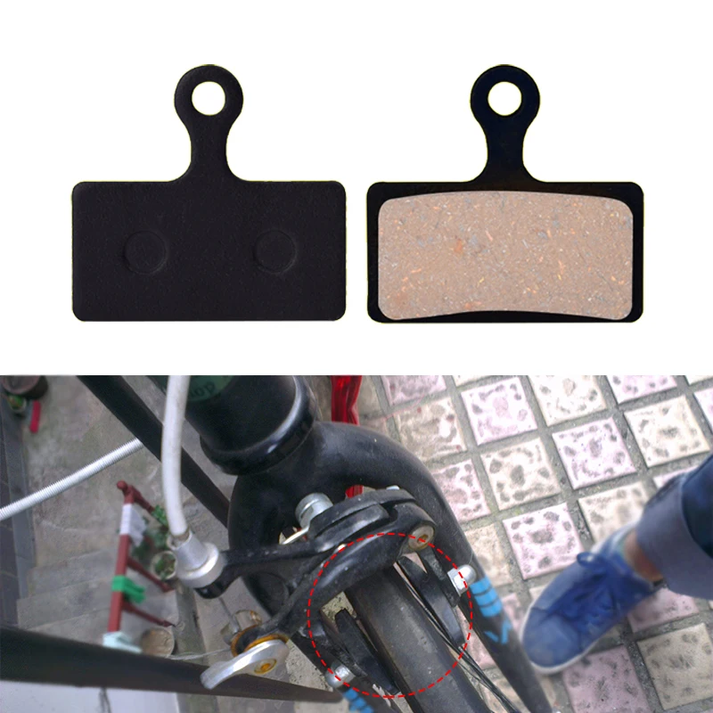 2pcs Practical Bicycle Brake Pads Portable Durable Semi Metallic Film Cycling Riding Accessories