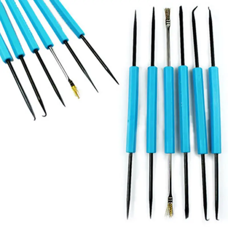 

6Pc Universal Electronic Heat Assist Solder Welding Repair Tools Press Cutting &