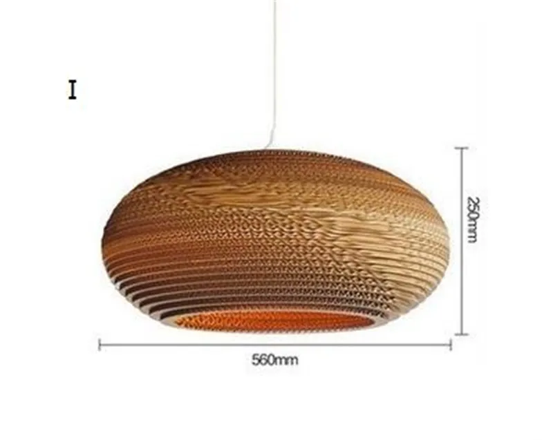Деревянный бумажный кулон соты светильник s картонная птичья клетка E27 подвесной светильник Лофт светильник подвесной светильник Домашний Светильник ing одежда - Цвет корпуса: Model I