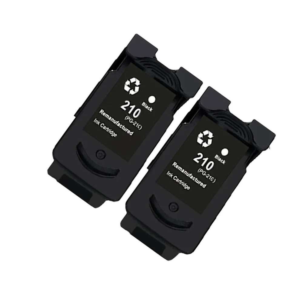 Compatible for Canon PG210XL(2 Pack Black) Ink Cartridge for Canon PIXMA iP2702, MP240,MP250