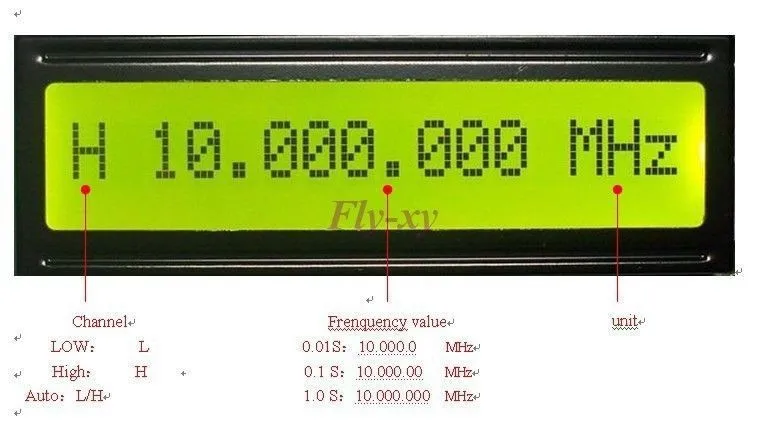 0,1 МГц~ 1200 МГц Частотомер PLJ-1601-C частоты компоненты измерения частоты дисплейный модуль