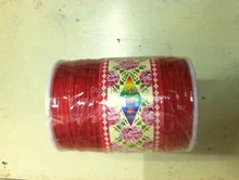 Rojo 1.0mm 280 M/380 yardas/lot Nudo Chino Nylon Cuerda de la Cuerda de la Pulsera de Shamballa de la joyería