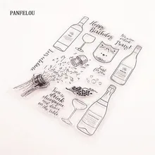 PANFELOU прозрачные силиконовые резиновые прозрачные штампы для скрапбукинга/DIY Рождественский свадебный альбом