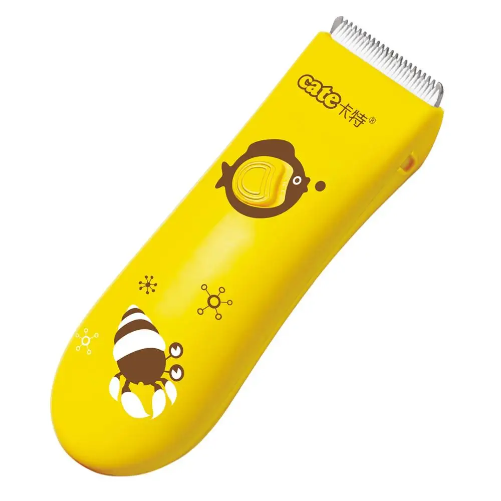 Профессиональный триммер для волос для детей, детские мощные мини-машинка для стрижки, Электрический парикмахерский триммер - Цвет: Yellow