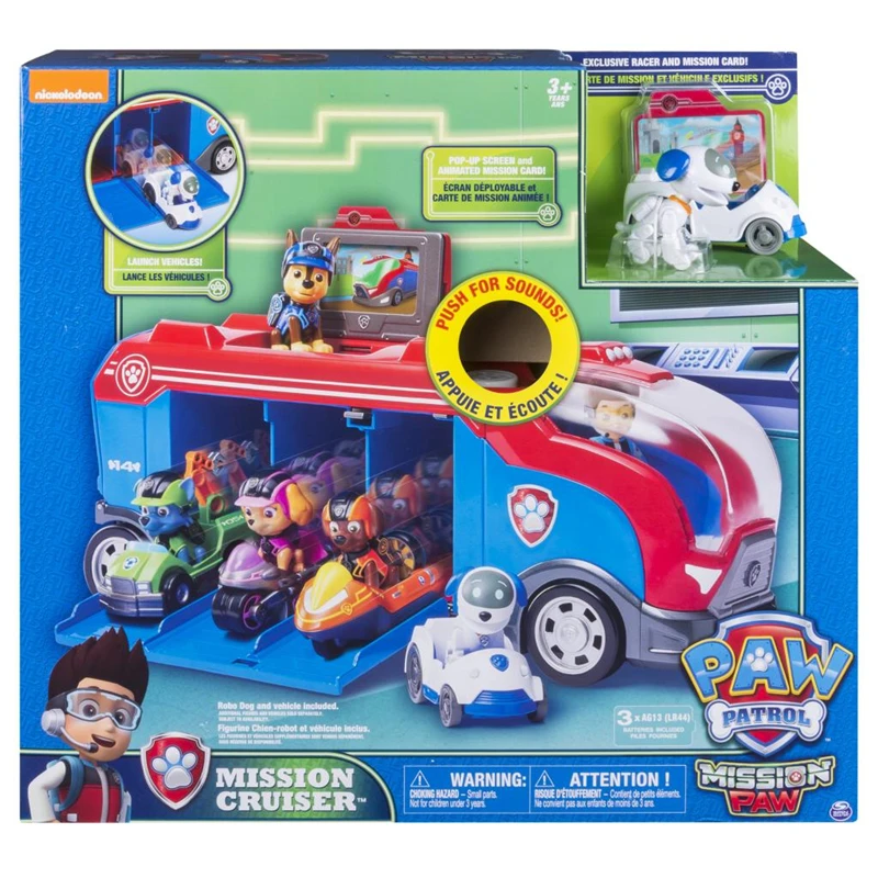 

Original Nickelodeon Paw Patrol- Mission Cruiser Spin Master Mission Paw Bus Vehicle Toy Anime Action Figure Toys Kids Gift