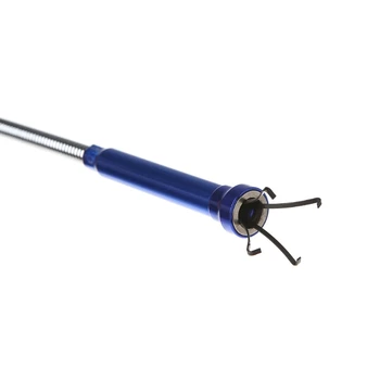 

Pick-Up Tool 4 Claw Long Reach Flexible Spring Grip Narrow Bend Curve Grabber