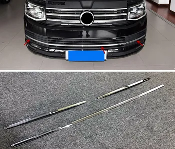 

Front Center Grille Grill Cover Strip Molding Trim ABS Chrome 3pcs For Volkswagen Transporter (T6) Caravelle 2017-2018