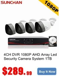 4CH DVR 1080P AHD Array Camera Security CCTV System 1TB