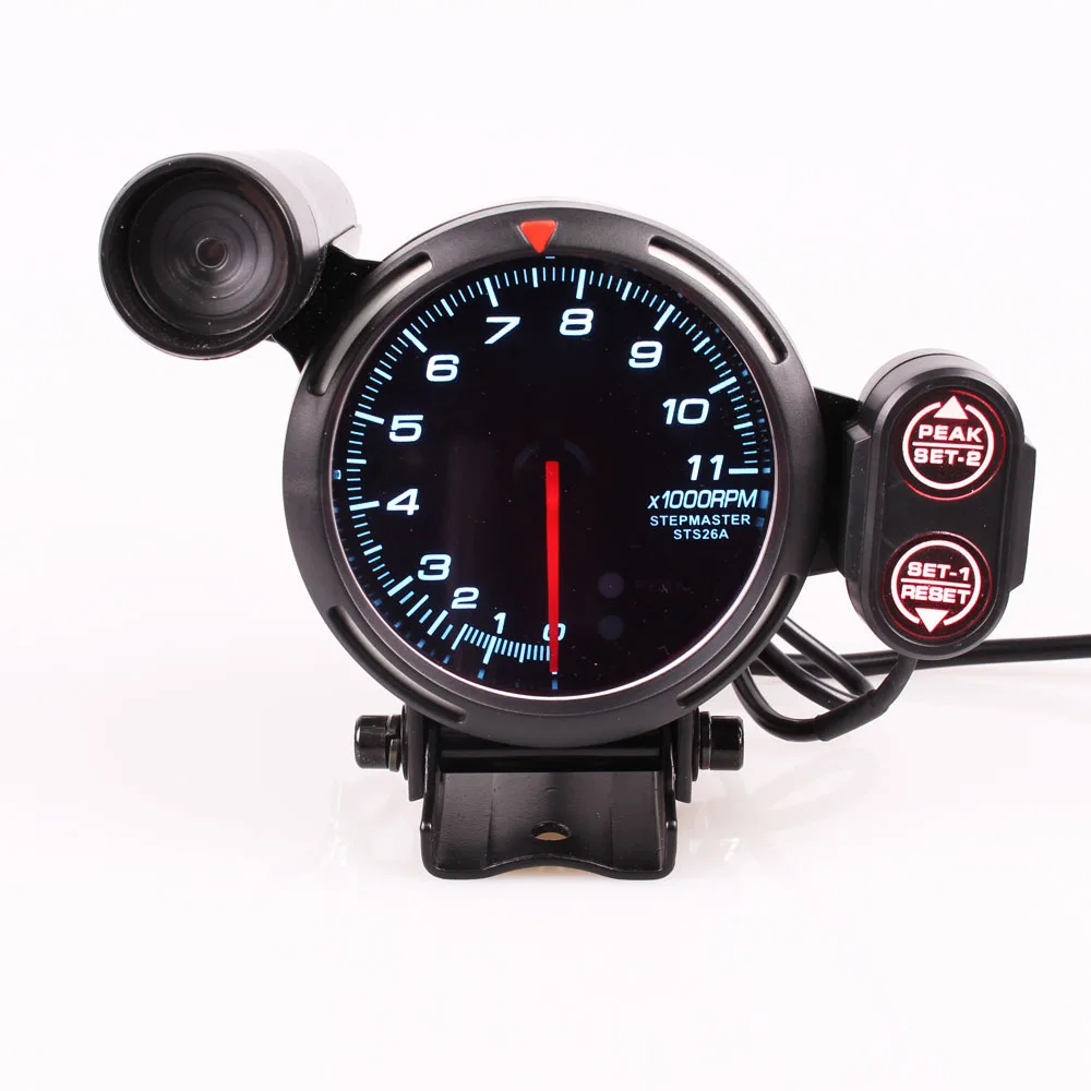 Defi BF 3.75 Inch 80mm 7 Colors 0-11000 RPM Tachometer Gauge RPM Gauge Stepper Motor with Car Shift Light For Auto Car