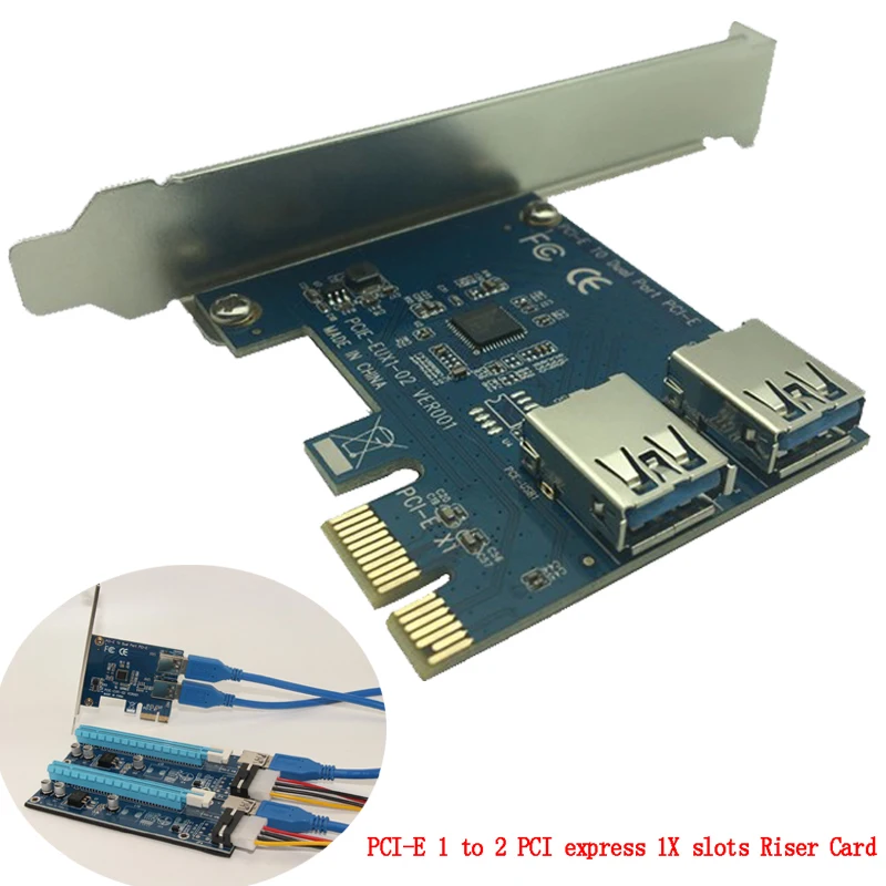 PCI-E 1 поворот 2 PCI express 1X Слоты Riser Card Mini ITX поворот внешний 3 PCI-E слот адаптер PCIe порт мультипликатор карты