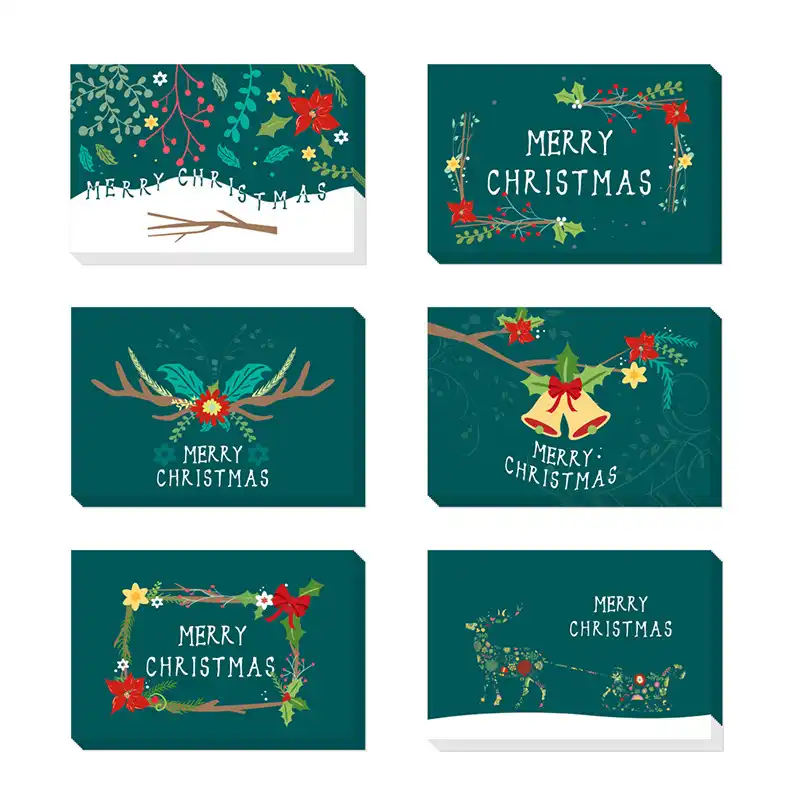 Biglietti Di Natale Vendita On Line.48 Pz Lotto Verde Vintage Cartoline Di Natale Con Busta Amazon Di Vendita Di Natale Biglietti Di Auguri Di Natale Carte Regalo Cartolina Aliexpress